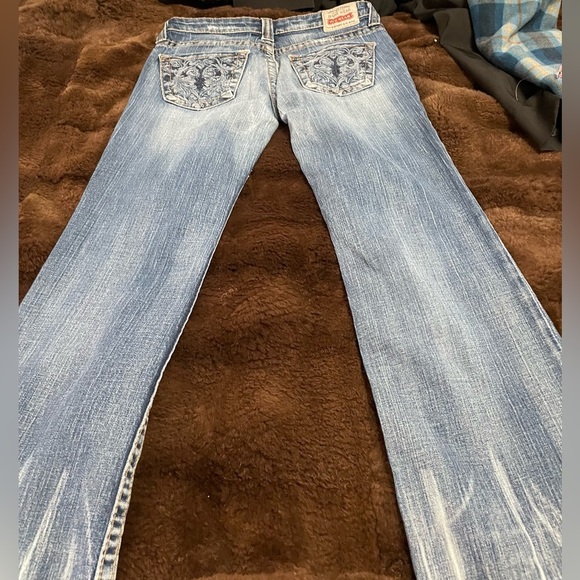 Super Sexy Big Star Low Rise Flare Bell Bottom Jeans - Picture 9 of 14